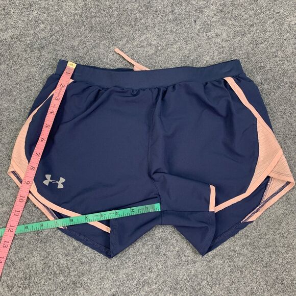 Under Armour Short Womens Small Storm Blue HeatGear Loose Athletic Running Lined - Picture 7 of 12